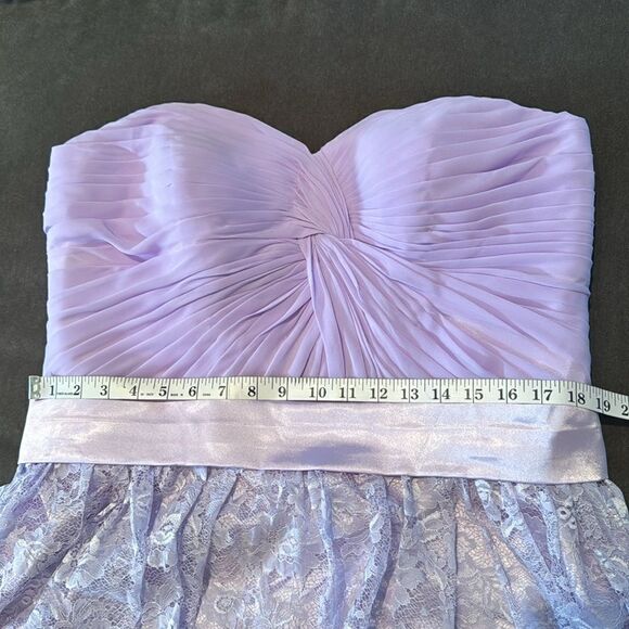 Women’s Short Purple Chiffon & Lace Prom Party Homecoming Dress Corset Size 18 - Picture 7 of 12